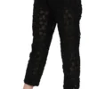 Dolce & Gabbana Women's Elegant Straight Cropped Lace Trousers