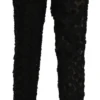 Dolce & Gabbana Women's Elegant Straight Cropped Lace Trousers