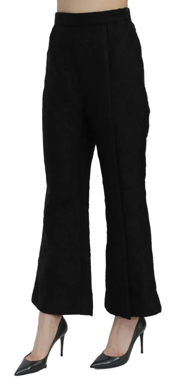 Dolce & Gabbana Women's Chic High Waist Flared Cropped Pants