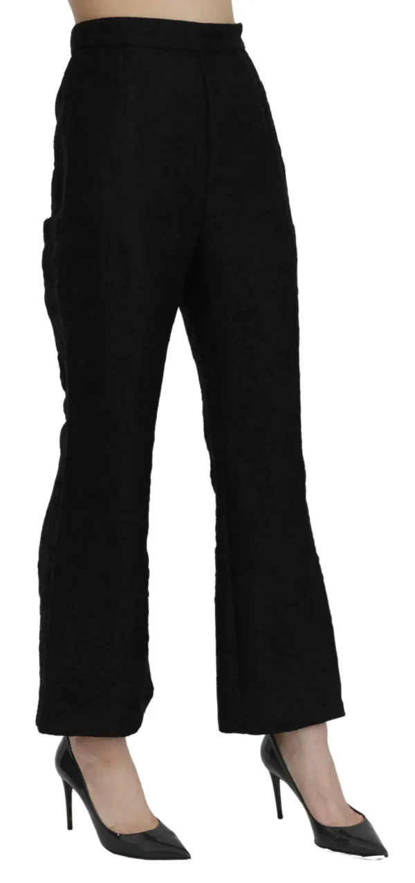 Dolce & Gabbana Women's Chic High Waist Flared Cropped Pants