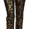Dolce & Gabbana Women's Elegant High Waist Skinny Sequined Pants