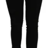 Dolce & Gabbana Women's Elegant Black Mid Waist Slim Denim Jeans