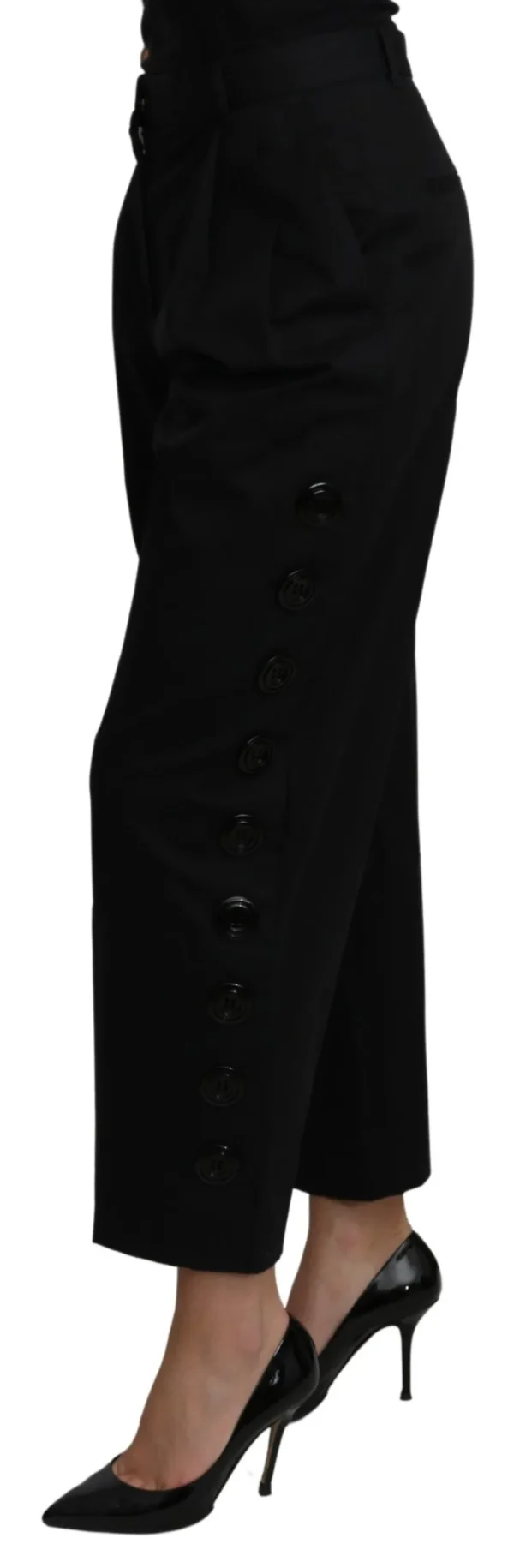 Dolce & Gabbana Women's Elegant High Waist Cropped Pants