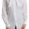 Dolce & Gabbana Women's Elegant Scarf Neck Cotton Blouse