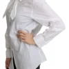 Dolce & Gabbana Women's Elegant Scarf Neck Cotton Blouse