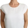 Dolce & Gabbana Women's Elegant White Cotton Blend Blouse