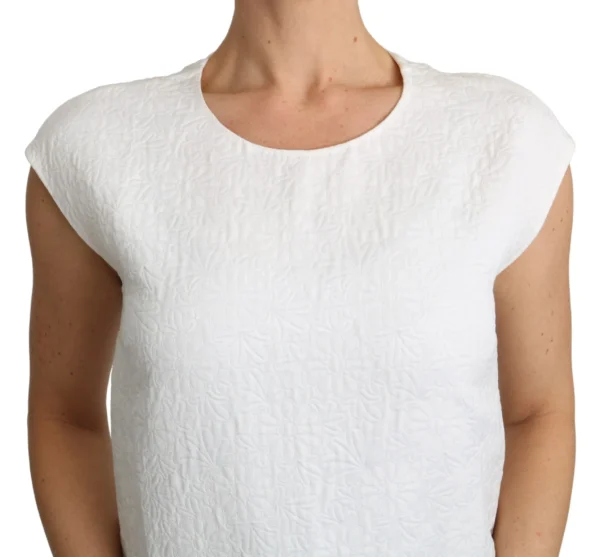 Dolce & Gabbana Women's Elegant White Cotton Blend Blouse