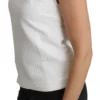 Dolce & Gabbana Women's Elegant White Cotton Blend Blouse