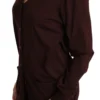 Dolce & Gabbana Women's Elegant Maroon Virgin Wool Cardigan