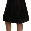 Dolce & Gabbana Women's Elegant Black Pencil Knee Length Skirt