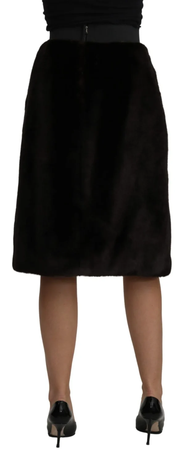 Dolce & Gabbana Women's Elegant Black Pencil Knee Length Skirt