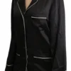 Dolce & Gabbana Women's Elegant Silk Black Button-Up Blouse