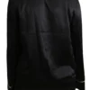Dolce & Gabbana Women's Elegant Silk Black Button-Up Blouse