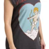 Dolce & Gabbana Women's Elegant Gray Cotton Cap Sleeve Tee