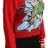 Dolce & Gabbana Women's Radiant Red Cartoon Motive Cashmere Sweater