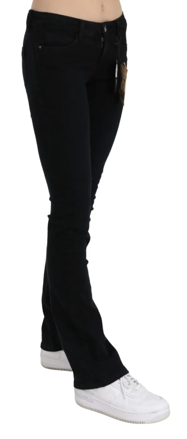 Costume National Women's Chic Black Slim Fit Low Waist Denim