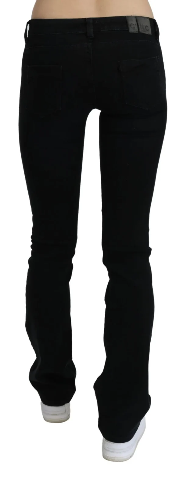 Costume National Women's Chic Black Slim Fit Low Waist Denim