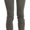 Costume National Women's Chic Gray Slim Fit Cotton Jeans