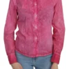 Ermanno Scervino Women's Chic Pink Cotton Polo Blouse by Ermanno Scervino