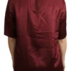 Dolce & Gabbana Women's Elegant Silk Bordeaux Blouse