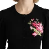 Dolce & Gabbana Women's Elegant Floral Embroidered Wool Cardigan