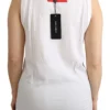 Dolce & Gabbana Women's Crystal Embellished Sleeveless Cotton Top