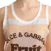 Dolce & Gabbana Women's Crystal Embellished Sleeveless Cotton Top