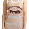 Dolce & Gabbana Women's Crystal Embellished Sleeveless Cotton Top