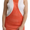 Dsquared² Women's Elegant Sleeveless Cotton Tank in Orange