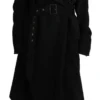 Dolce & Gabbana Women's Elegant Black Wool Trenchcoat