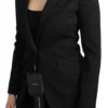 Dolce & Gabbana Women's Elegant Black Brocade Single Breasted Blazer