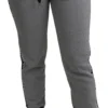 Dolce & Gabbana Women's Elegant Mid Waist Jogging Pants in Gray