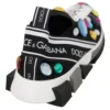 Dolce & Gabbana Women's Black Crystal-Embellished Low Top Sneakers