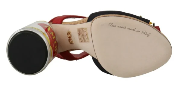 Dolce & Gabbana Women's Multicolor Floral Crystal Embellished Sandals