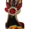Dolce & Gabbana Women's Multicolor Floral Crystal Embellished Sandals