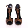 Dolce & Gabbana Women's Elegant Bronze Ankle Strap Heels