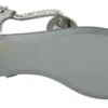 Dolce & Gabbana Women's Elegant Silver Flats with Crystal Embellishments
