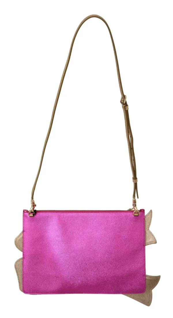 Dolce & Gabbana Women's Glamorous Pink Glittered CLEO Clutch Purse