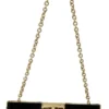 Dolce & Gabbana Women's Velvet Evening Party Crossbody with Crystal Studs