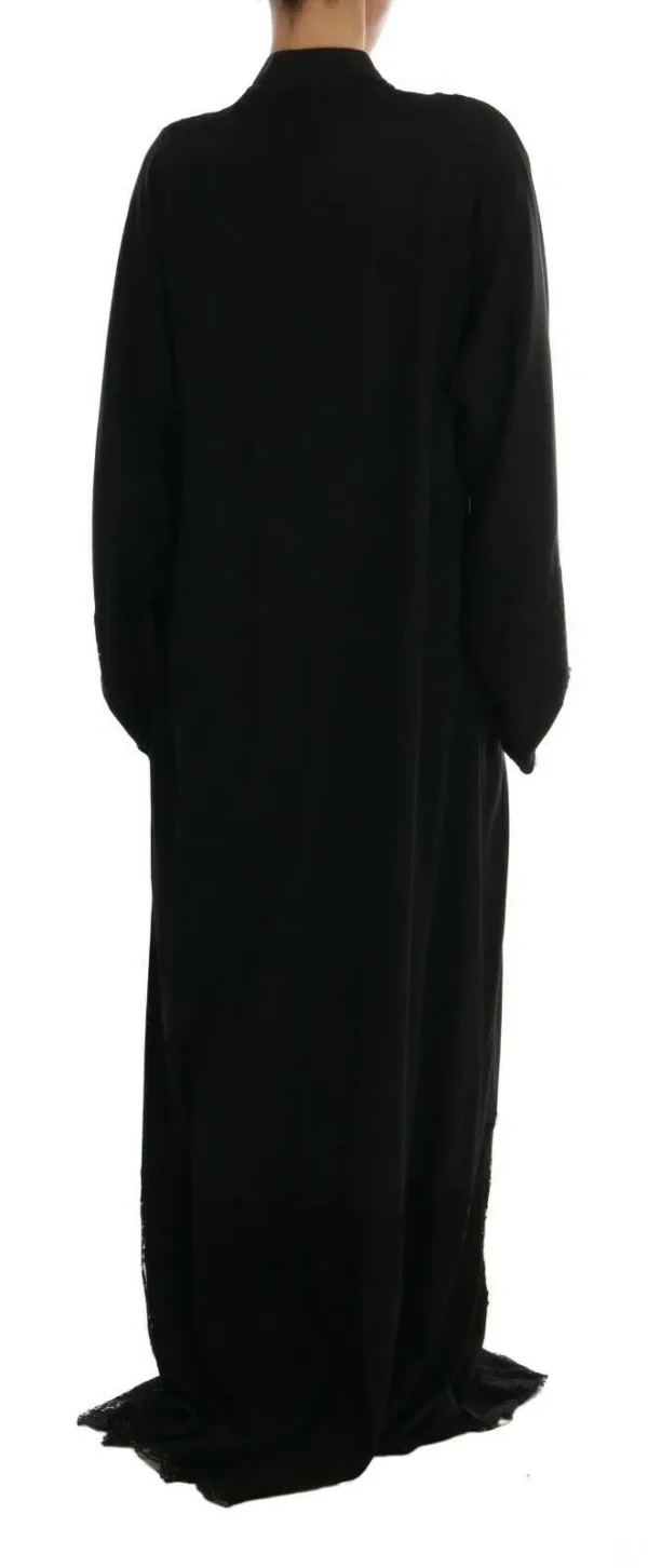 Dolce & Gabbana Women's Elegant Black Lace Cape Kaftan Dress