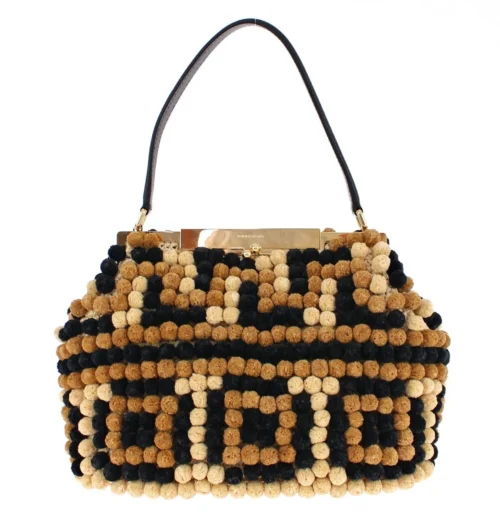 Dolce & Gabbana Women's Elegant Beaded Viscose Frame Bag