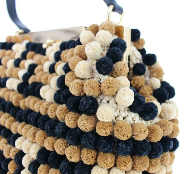 Dolce & Gabbana Women's Elegant Beaded Viscose Frame Bag
