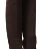 Dolce & Gabbana Women's Studded Suede Knee High Boots in Brown