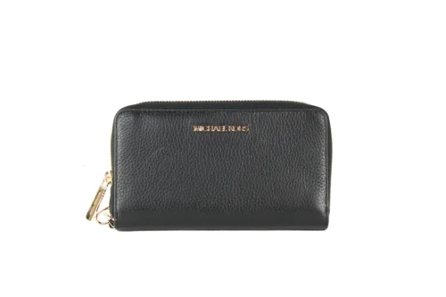 Michael Kors Women's Jet Set Large Leather Multifunction Phone Wristlet Wallet