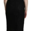 Dolce & Gabbana Women's Elegant Black Lace Sheath Knee-Length Dress