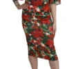 Dolce & Gabbana Women's Enchanting Floral Midi Sheath Dress