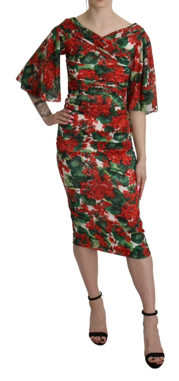 Dolce & Gabbana Women's Enchanting Floral Midi Sheath Dress