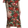 Dolce & Gabbana Women's Enchanting Floral Midi Sheath Dress