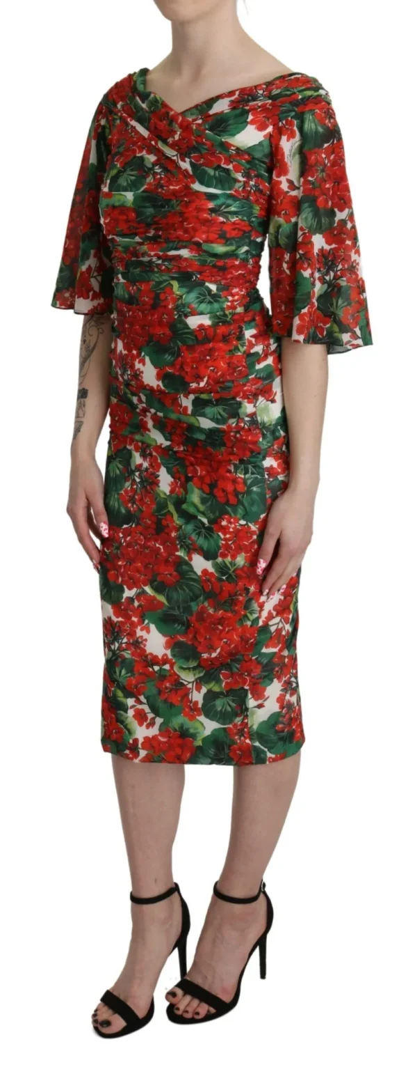 Dolce & Gabbana Women's Enchanting Floral Midi Sheath Dress