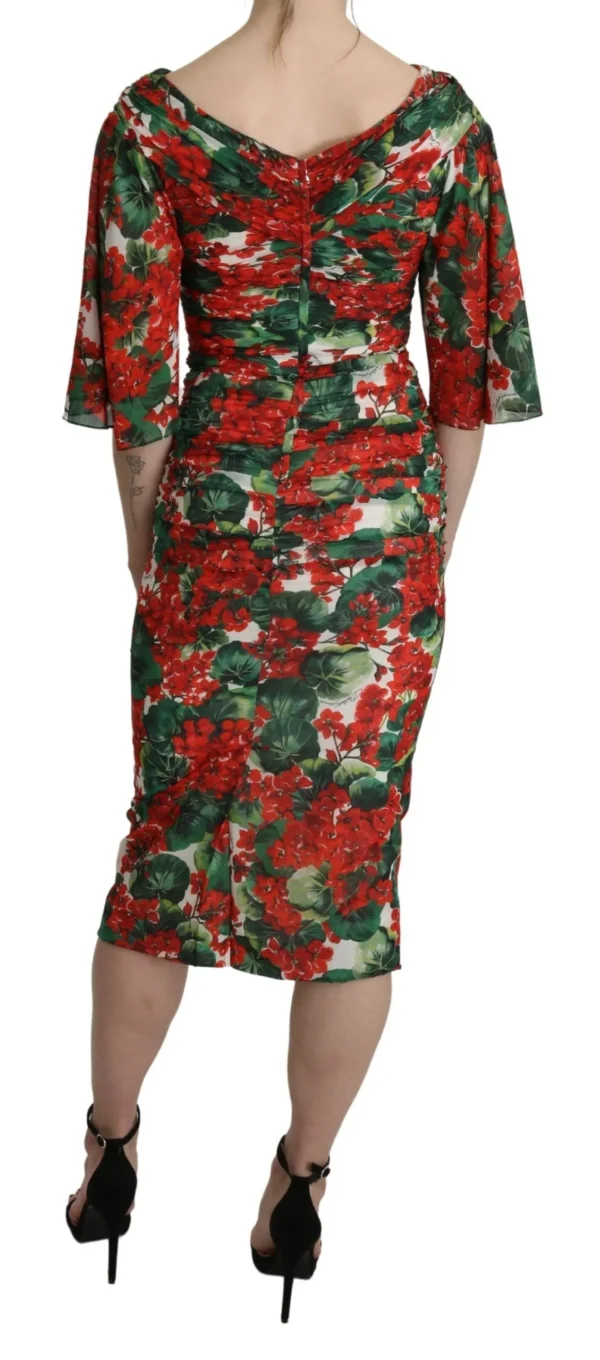 Dolce & Gabbana Women's Enchanting Floral Midi Sheath Dress